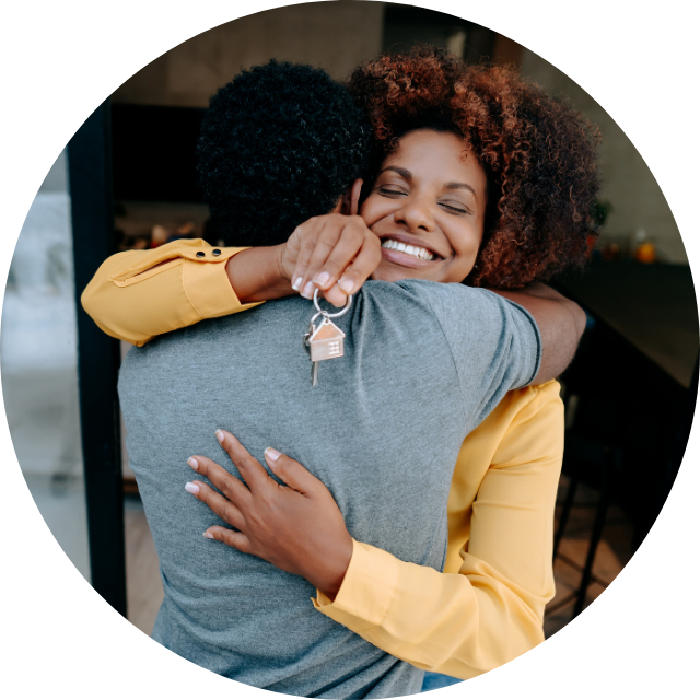 happy couple new house borrowing opportunities