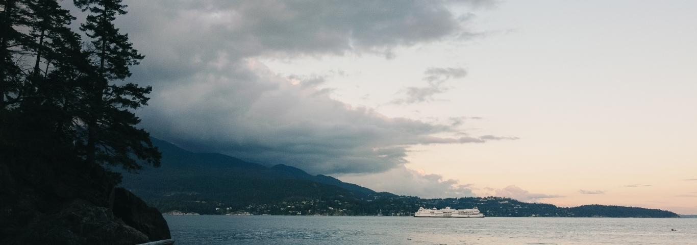bc ferries coastal view